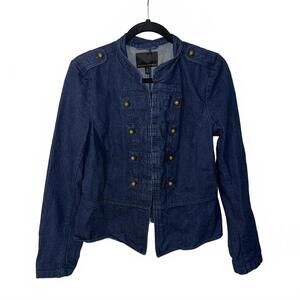Banana Republic Women's Denim Military Style Jacket, Medium